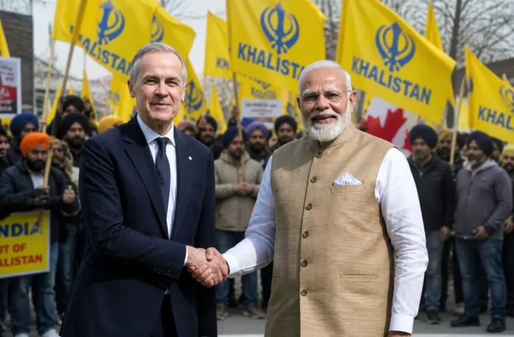 Canadian PM Mark Carney met PM Modi during his visit to India in February–March 2026, where addressing Khalistani extremism was one of the central agendas in efforts to strengthen bilateral ties.