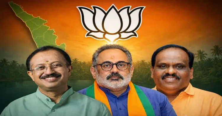 BJP made a Kerala breakthrough with wins by V. Muraleedharan in Kazhakkoottam, Rajeev Chandrasekhar in Nemom, and B. B. Gopakumar in Chathannoor