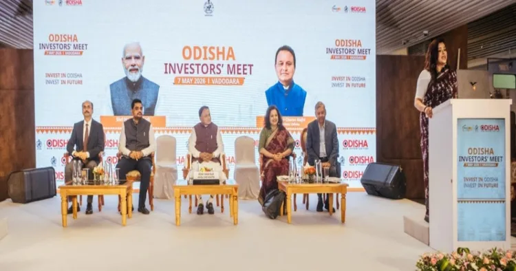 Odisha Chief Minister Mohan Charan Majhi at Investors' Meet at Vadodara