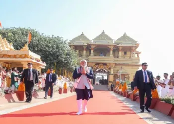 Prime Minister Narendra Modi at Somnath Mandir