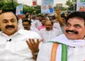 Congress streets erupt as V. D. Satheesan supporters protest against K. C. Venugopal over the Chief Minister post