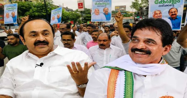 Congress streets erupt as V. D. Satheesan supporters protest against K. C. Venugopal over the Chief Minister post