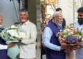 (Left)PM Narendra Modi with Andhra CM Chandrababu Naidu (Right) PM Narendra Modi with Deputy CM of Andhra Pawan Kalyan