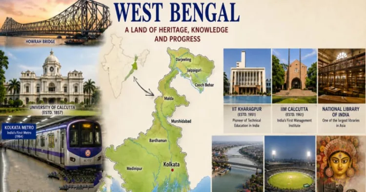 West Bengal has played a foundational role in shaping modern India’s intellectual, cultural, and political identity, with Kolkata emerging as one of the earliest centres of education and reform