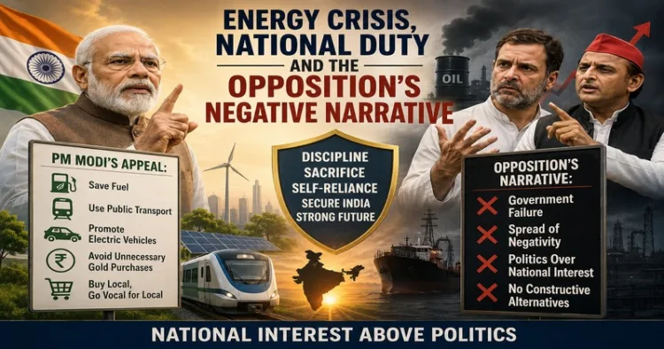 Opposition Under Fire for Politicising PM Modi’s Fuel Conservation Appeal