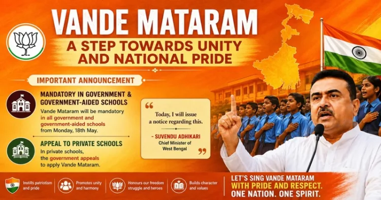West Bengal Schools to Begin Day with ‘Vande Mataram’ Under New Govt Directive (This is an AI generated Image)