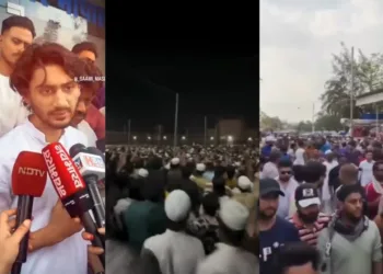 Visuals from the site in Bhopal where Muslim mob had assembled