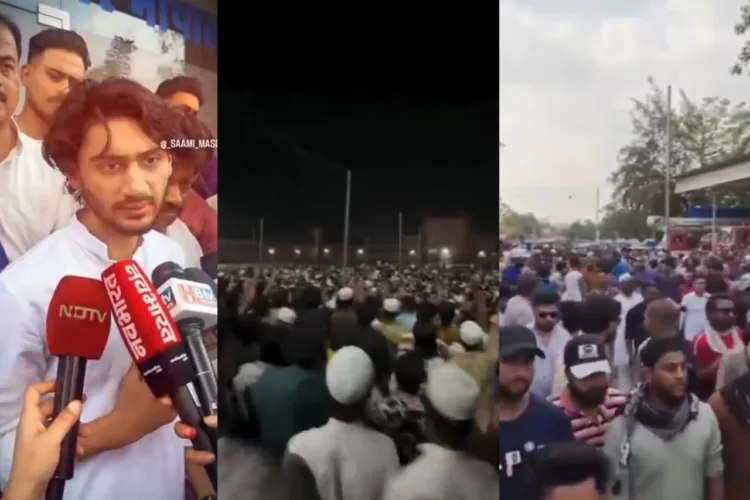 Visuals from the site in Bhopal where Muslim mob had assembled