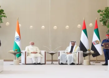 PM Modi and UAE President Mohamed Nahyan witness the exchange of agreements in Abu Dhabi, including major investment, energy and ship repair cooperation pacts between India and the UAE.
