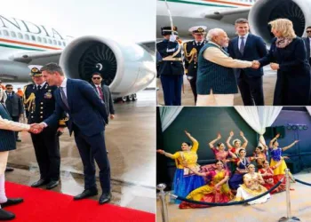 PM Modi receives a ceremonial welcome in the Netherlands and interacts with members of the Indian diaspora during the second leg of his five-nation diplomatic tour across Europe and West Asia.