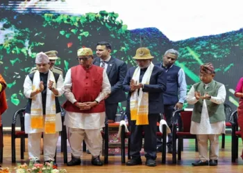 Union Minister for Communications and Development of Northeastern Region Jyotiraditya M. Scindia today participated in the 51st Statehood Day celebrations of Sikkim along with Vice President C.P. Radhakrishnan