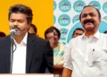 (Left) Tamil Nadu CM Joseph Vijay (Right) Keralam’s chief minister designate V.D. Satheeshan