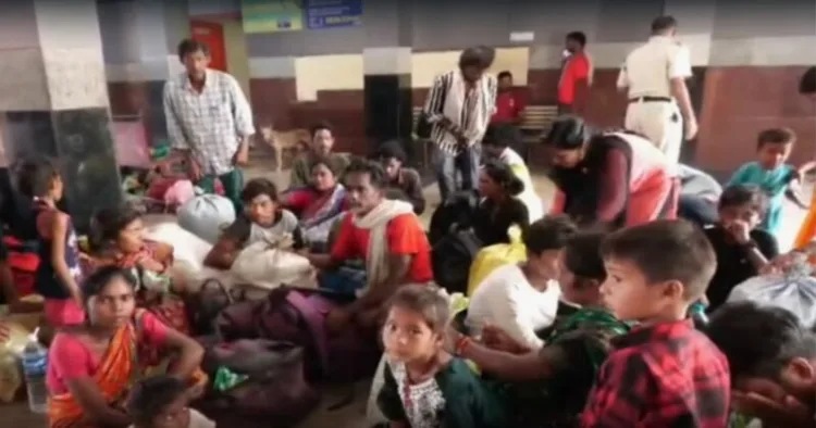 Rescued bonded labourers