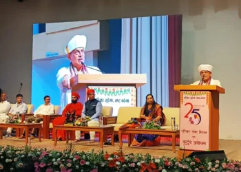 RSS Sarkaryavah Dattatreya Hosbaley ji addressing the gathering in Pune
