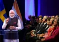PM Modi addresses the European Round Table for Industry (ERT) in Gothenburg, highlighting the opportunities in technology, clean energy, infrastructure, mobility and healthcare