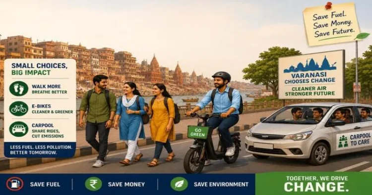 PM Modi parliamentary constituency leads with a ‘No Fuel Day,’ by Municipal Corporation, a BLW carpool initiative and a 100 e-bike order by VDA