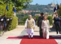 Prime Minister Narendra Modi and Italian Prime Minister Giorgia Meloni