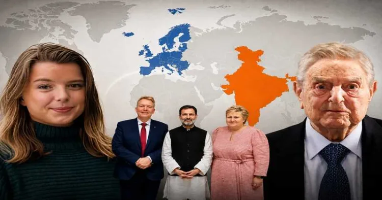 European media figures, activist networks, philanthropy-linked institutions, and political actors at the centre of the growing debate over global narratives targeting India amid its geopolitical and civilisational rise