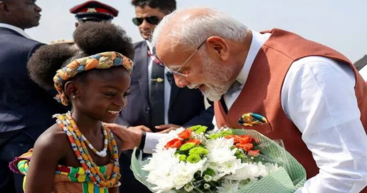 PM Narendra Modi with a little African girl (File Image)