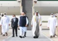 Prime Minister Narendra Modi and United Arab Emirates President Mohamed bin Zayed Al Nahyan