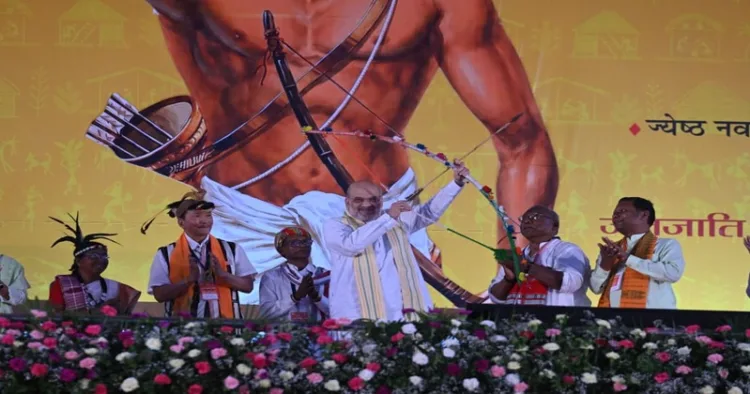 Union Home Minister Amit Shah at the Janjati Sanskritik Samagam