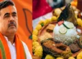West Bengal Chief Minister Suvendu Adhikari (Left)