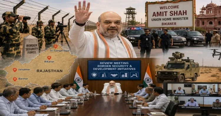 Amit Shah chairs high-level Rajasthan border security review, orders crackdown on illegal constructions near Indo–Pakistan border