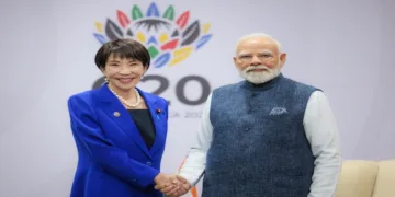 Japan Prime Minister Sanae Takaichi and Prime Minister Narendra Modi