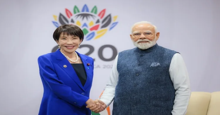 Japan Prime Minister Sanae Takaichi and Prime Minister Narendra Modi