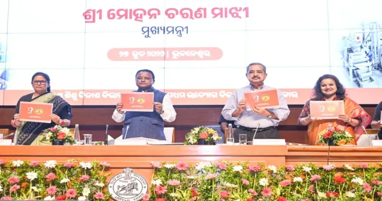 Chief Minister Mohan Charan Majhi at the launch of the Udyami Odisha MSME Programme and the Odisha Women Entrepreneurship Platform (WEP).