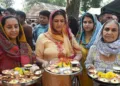 Kashmiri Pandits at Kheer Bhawani Temple(File Photo)