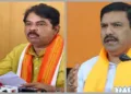 (Left) BJP leaders R Ashok (Right) BY Vijayendra