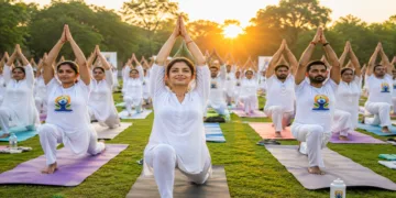 People practicing Yoga