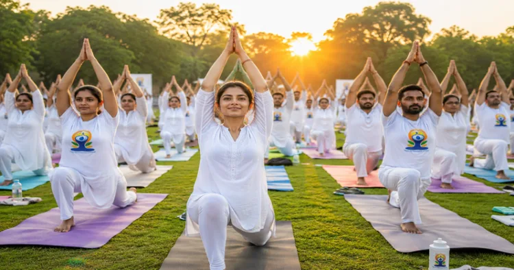 People practicing Yoga