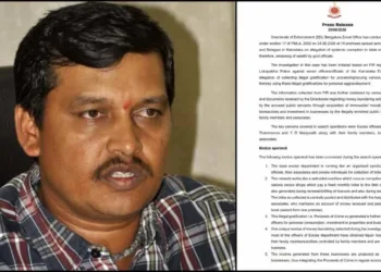 Y.D. Manjunath, Additional Excise Commissioner and brother-in-law of Karnataka PWD Minister Satish Jarkiholi