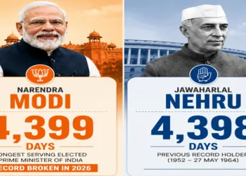 (Left) PM Narendra Modi (Right) Former PM Jawaharlal Nehru (This is an AI generated image)