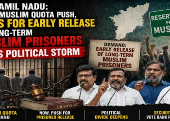 Demand to Free 22 Muslim Prisoners Sparks Fresh Political Controversy in Tamil Nadu (This image is generated by AI)