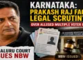 Prakash Raj in Fresh Controversy as Court Issues NBW in Voter Registration Case (This image is generated by AI)