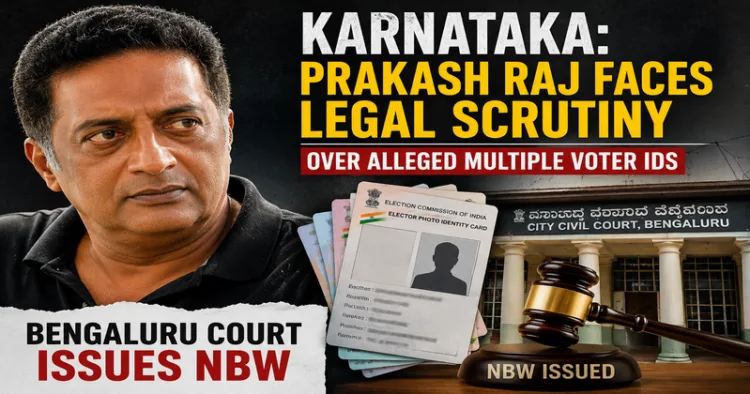Prakash Raj in Fresh Controversy as Court Issues NBW in Voter Registration Case (This image is generated by AI)