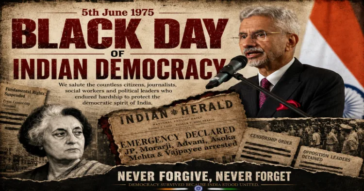 Emergency Anniversary: Jaishankar says 1975 tested India's Democracy