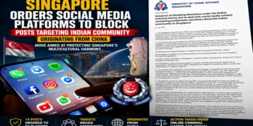 Singapore acts against China-linked posts targeting Indian community, cites threat to social harmony