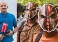 Reporter TV Consulting Editor Arun Kumar - Masked participants at the CJP protest site