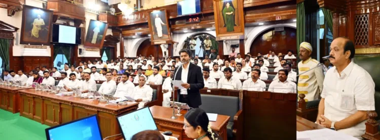 Tamil Nadu Chief Minister Joseph Vijay in the Legislative Assembly