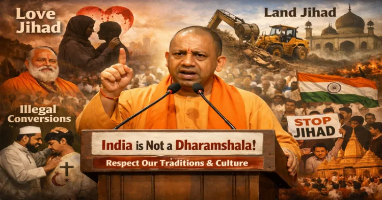 Uttar Pradesh CM asks people to remain alert against love and land jihad (This is an AI generated image)