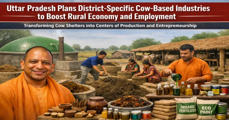 UP Plans Cow-Based Enterprises in All 75 Districts Under ‘One District-One Innovation’ Model