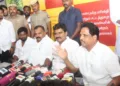 Madurai CPM MP Su Venkatesan speaking to media on June 21, 2026
