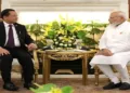 Myanmar President U Min Aung Hlaing and Prime Minister Narendra Modi