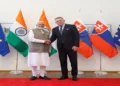 Prime Minister Narendra Modi and his Slovakian counterpart Prime Minister Robert Fico