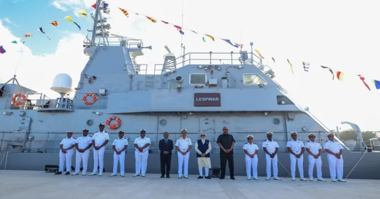 PM Modi hands over Made-in-India patrol vessel to Seychelles