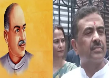 (Left) Dr Shyama Prasad Mookerjee (Right) West Bengal CM Suvendu Adhikari
